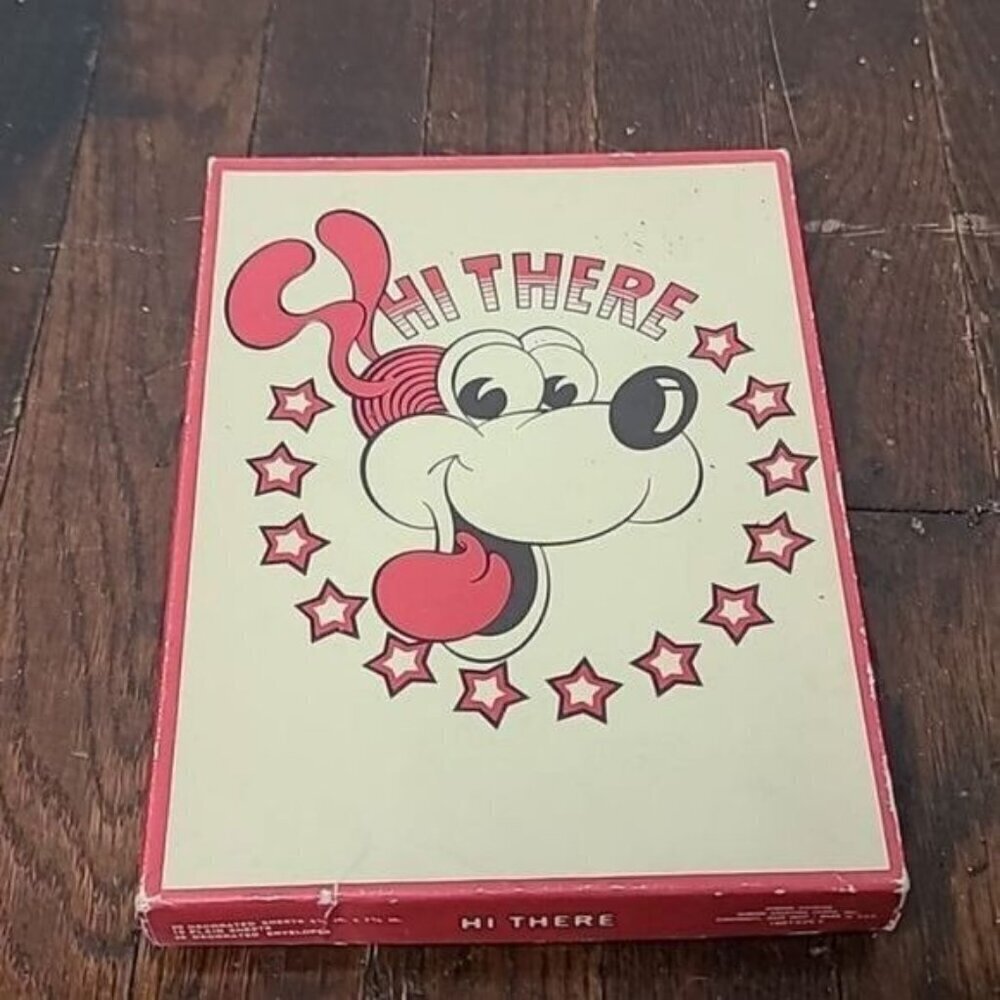 Vintage 70s 80s Gibson Division Stationery Box Set Dog